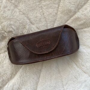Fossil leather sunglasses case